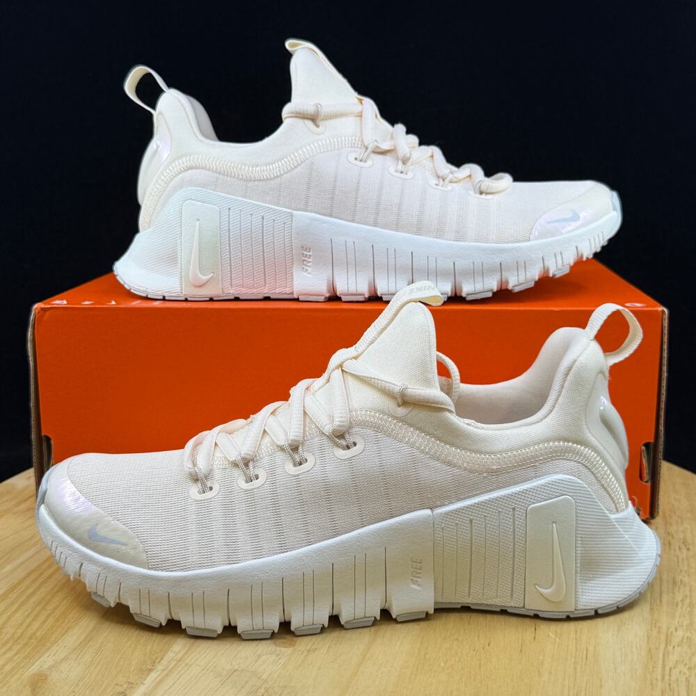Women's Size 6 Nike WMNS Free Metcon 6 Chalk Summit White FJ7126-112